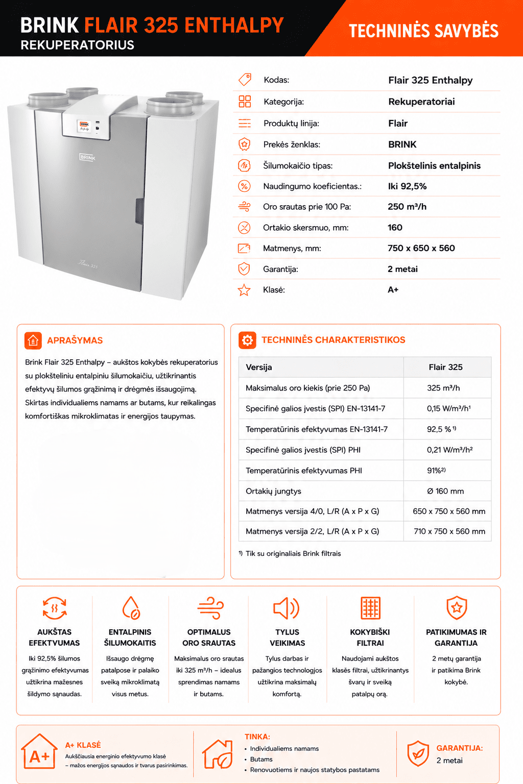 Brink Flair 325 Enthalpy